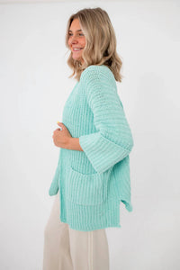 Pol - Sorbet Chenille Slouch Cardigan