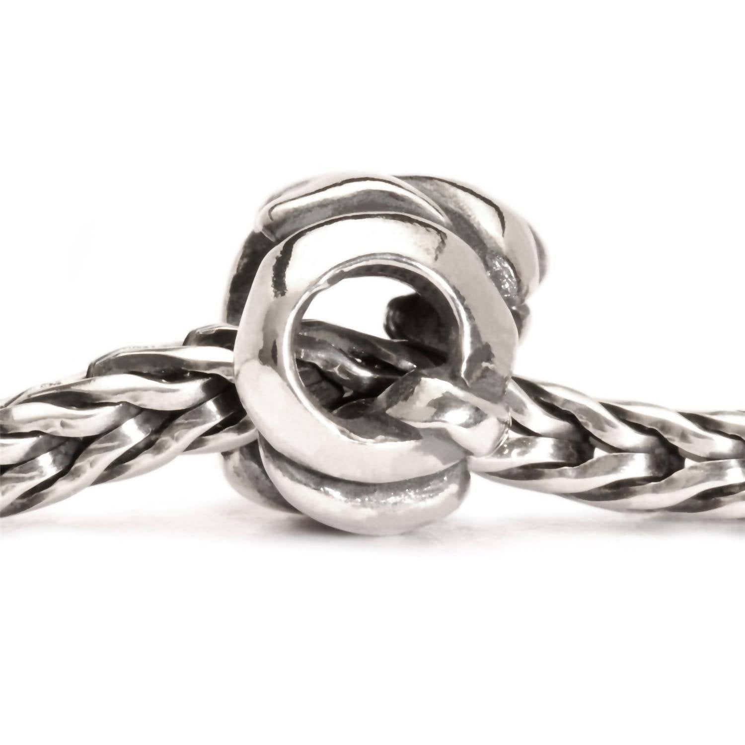 Trollbeads Letter Q Sterling Bead in silver - women's jewelry - detail view