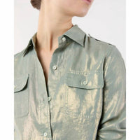 Ann Mashburn - Foil-printed Safari Shirt