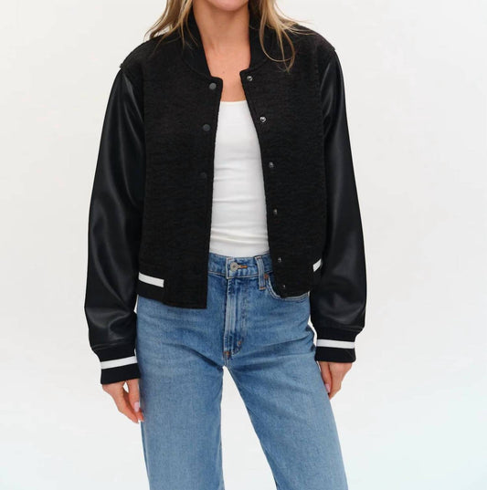 Six/Fifty - York Faux Shearling Bomber Jacket