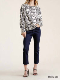 Umgee - Animal Print High Low Top