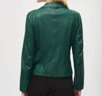 Joseph Ribkoff - Foiled Knit Moto Jacket