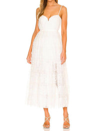 Sau Lee - Selena Lace Midi Dress