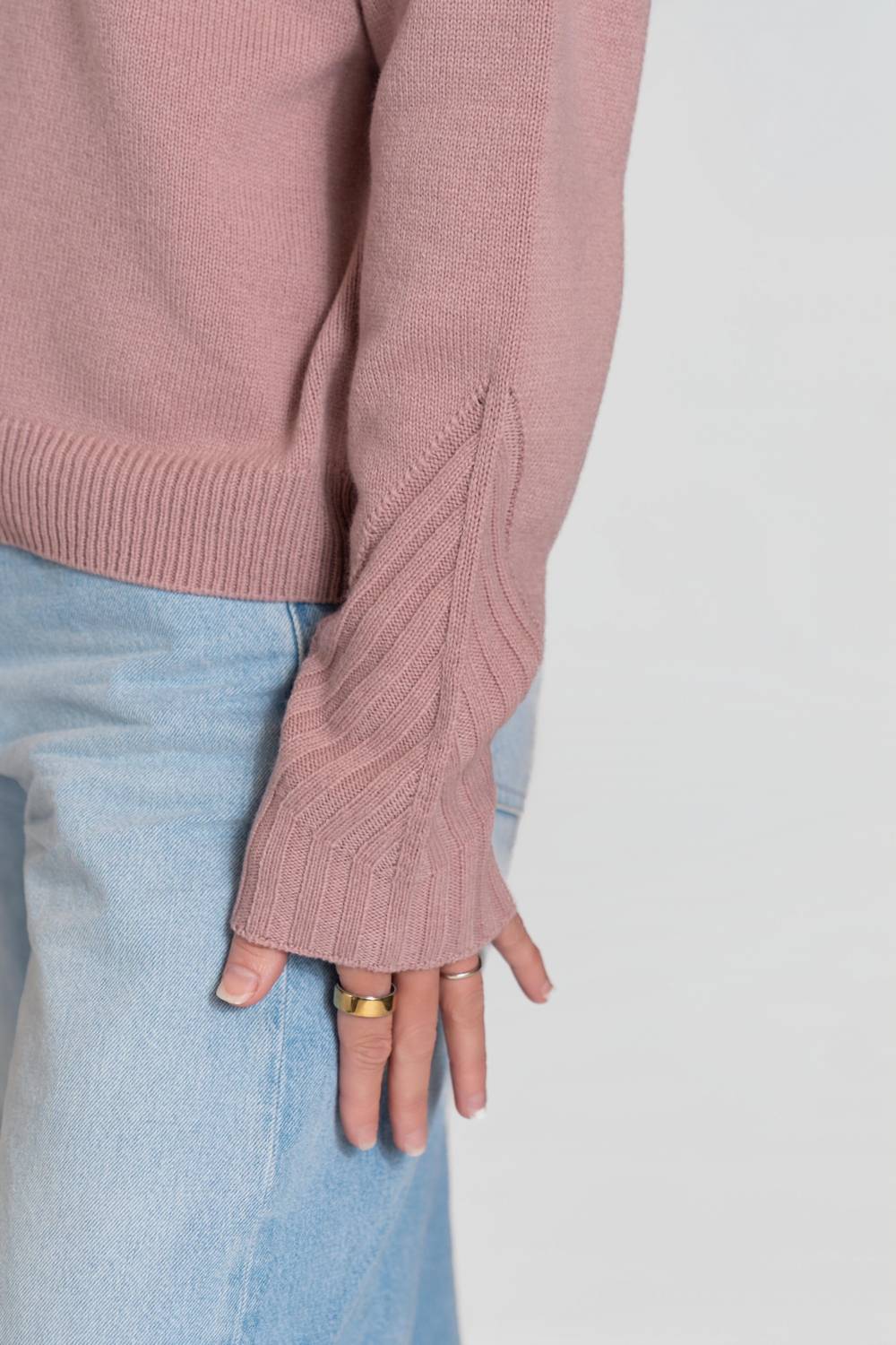 MAJESTIC FILATURES Long Sleeve V-neck Sweater in rosewood - women's sweater - view 5