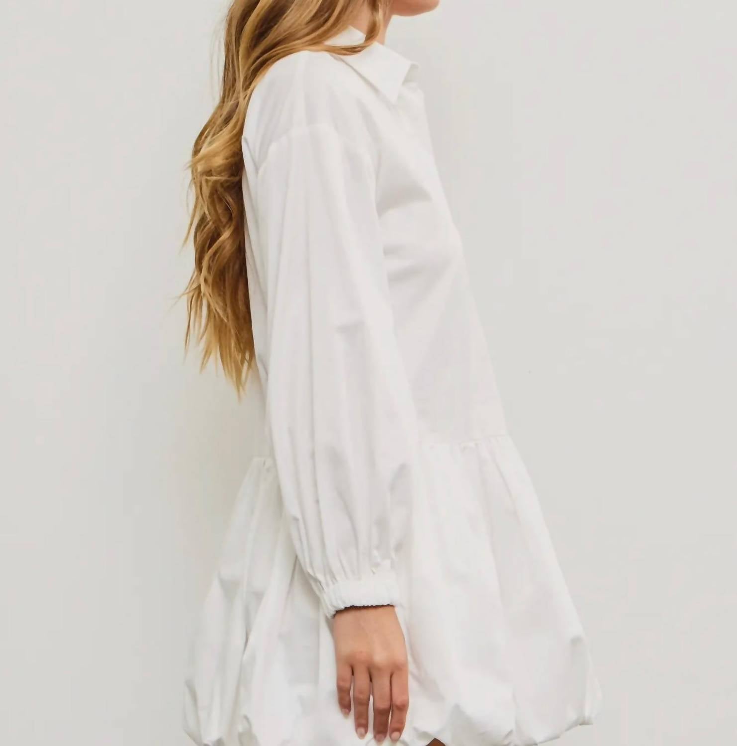 Mustard Seed - Button Down Balloon Dress