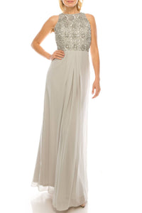 Aidan Mattox - Sleeveless Sequined Evening Dress