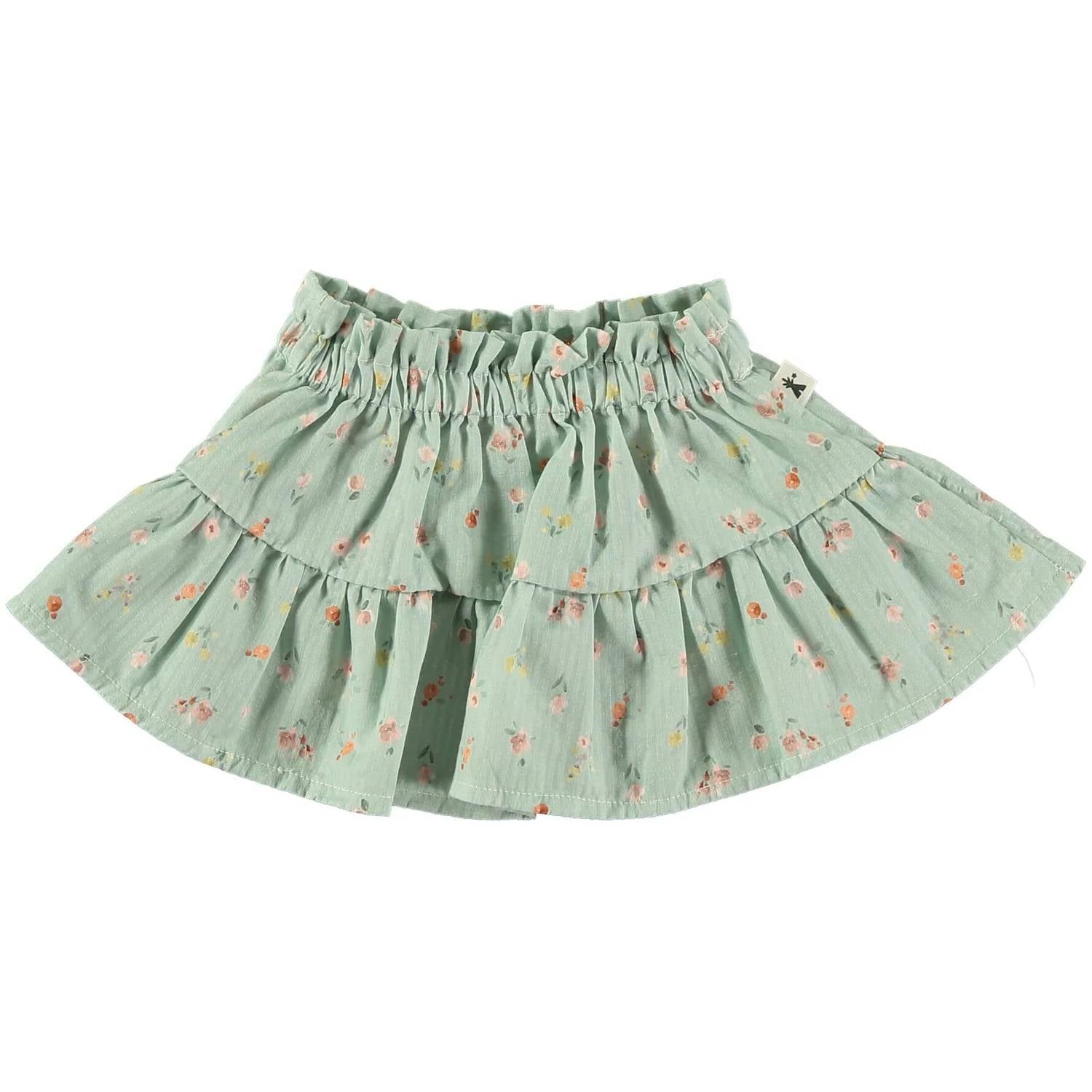 Petit Indi - Girl's Sage Ruffle Top