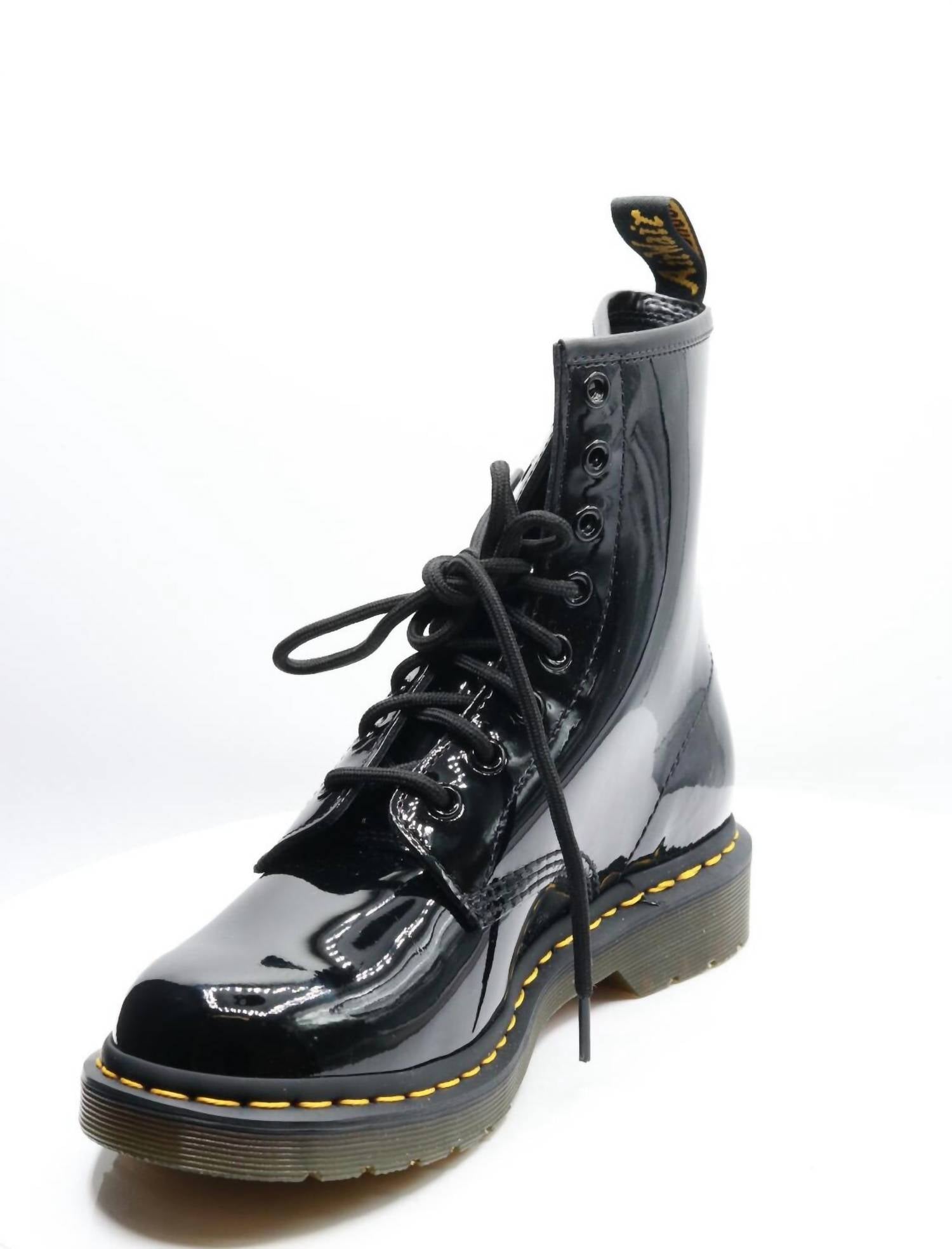 Dr. Martens Women's 1460 W Patent Leather Boots in black - women's shoe