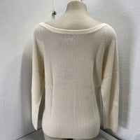 State Cashmere - Off-shoulder V-neck Sweater