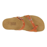 SAS Women's Shelly Toe Loop Slide Sandal in weave clementine - women's sandal - alternate view