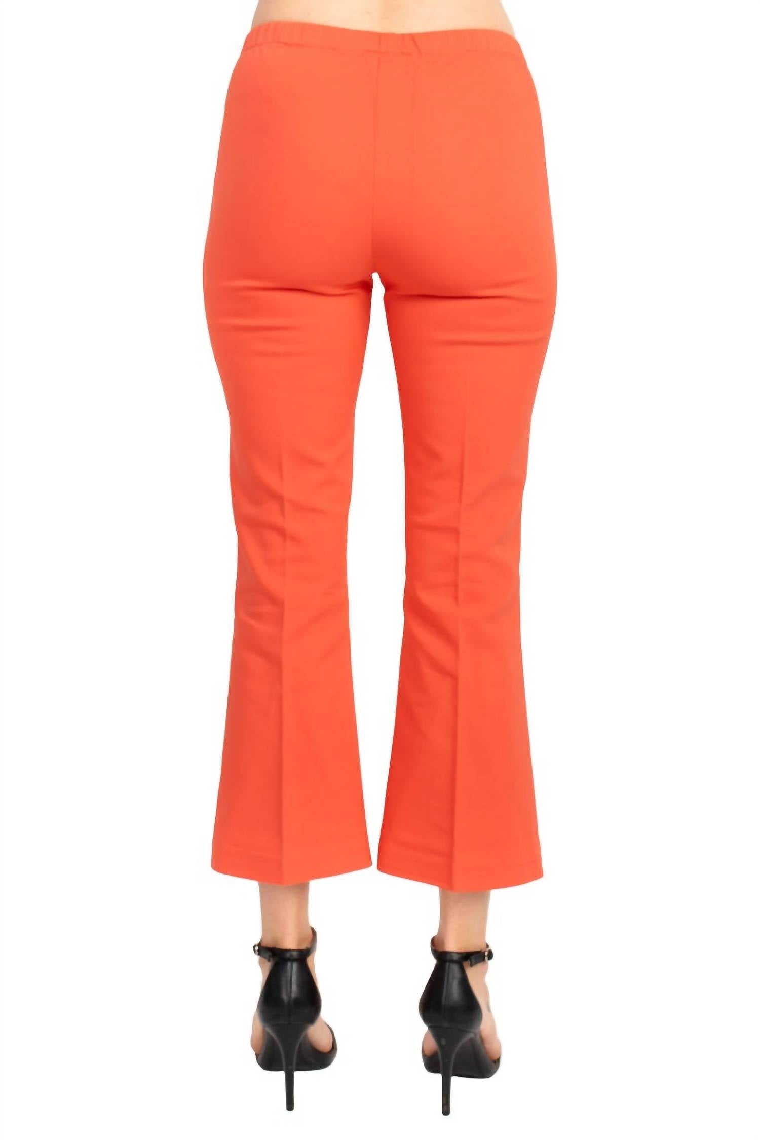 Peace Of Cloth - Regan Crop Flare Stretch Cotton Pant