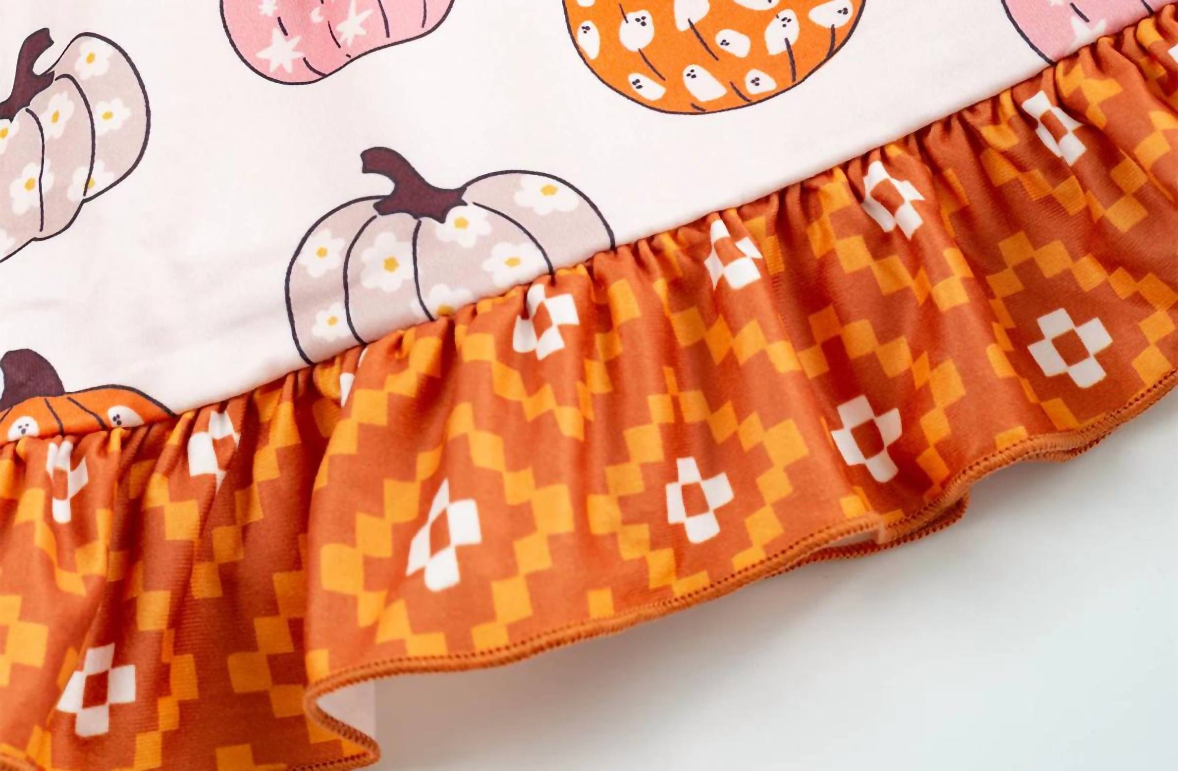 Okie + Lou - Girls Pumpkin Spice And Everything Nice Dress