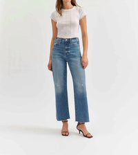 Daze - Pleaser High Rise Wide Ankle Jeans