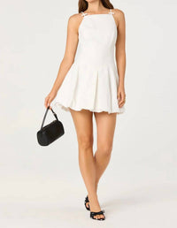 Astr - Tionna Bow Detail Bubble Mini Dress