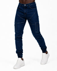The Athletic Side Of Us - Men's Geo Cargo Denim Pants