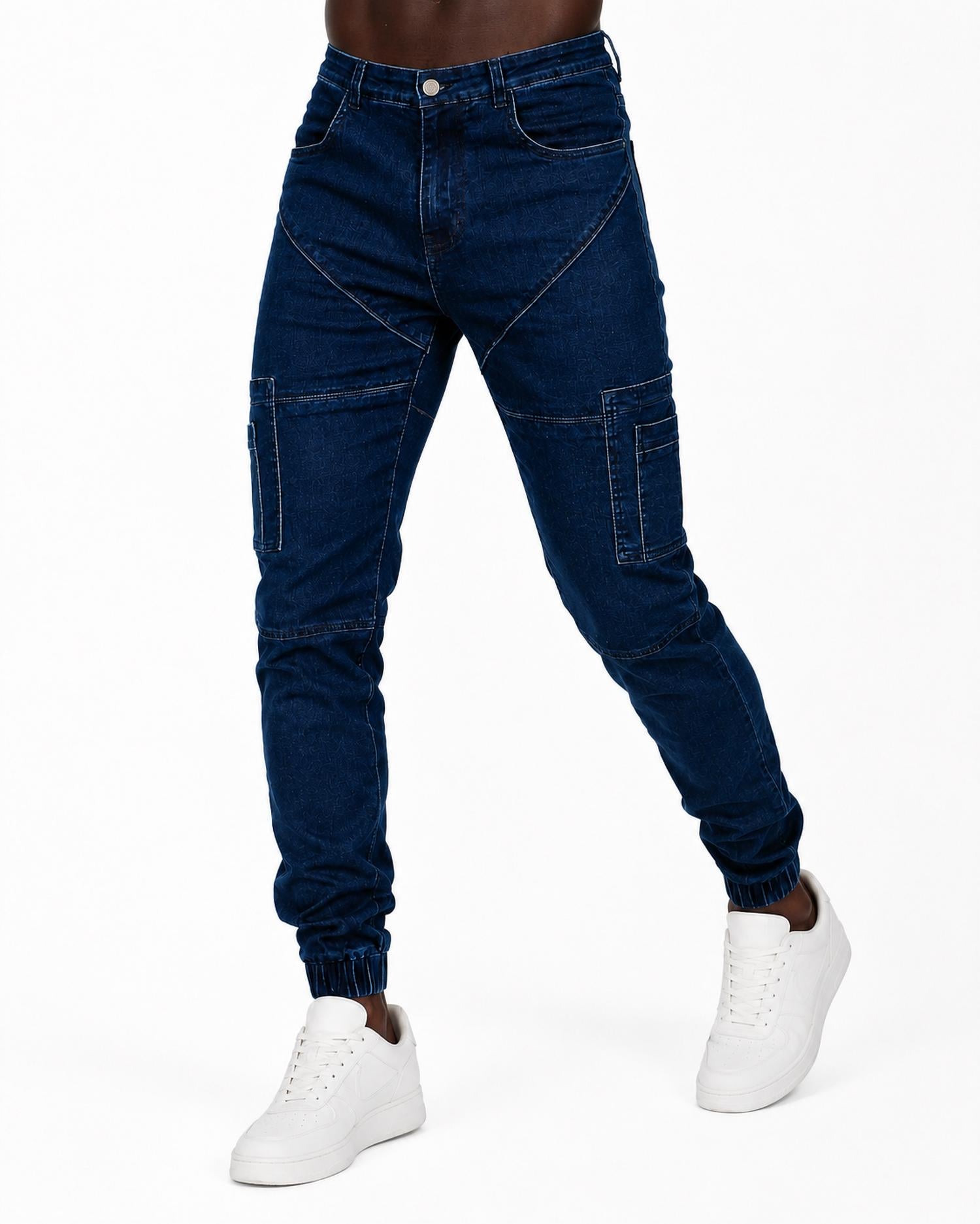 The Athletic Side Of Us - Men's Geo Cargo Denim Pants