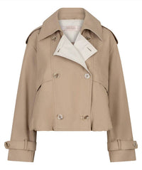 Esqualo - Women's Short Double-breasted Trench Coat