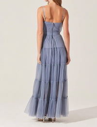 Astr - Mireya Bustier Tulle Maxi Dress
