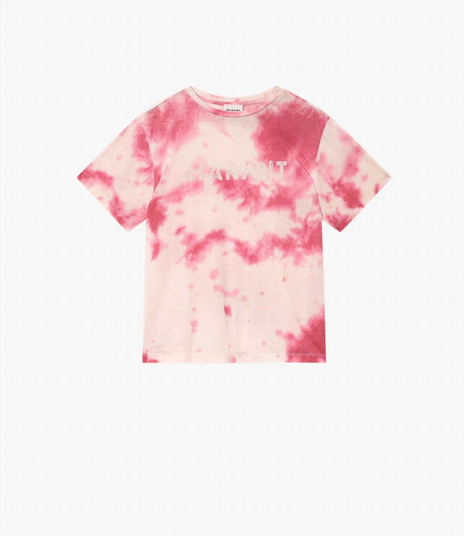ISABEL MARANT Zewel Cloudy Tee in pink - women's t-shirt - view 5