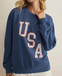 Z Supply - Americana Boyfriend Sweatshirt