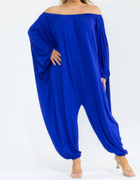 Karen T Design - Long Sleeve Harem Jumpsuit - Plus
