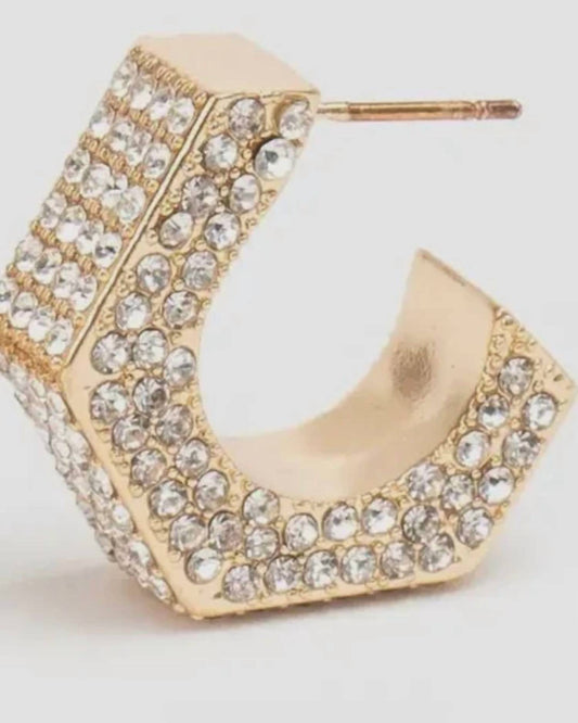 Violet & Brooks - Women's Brooke Hexagon Hoop Earrings