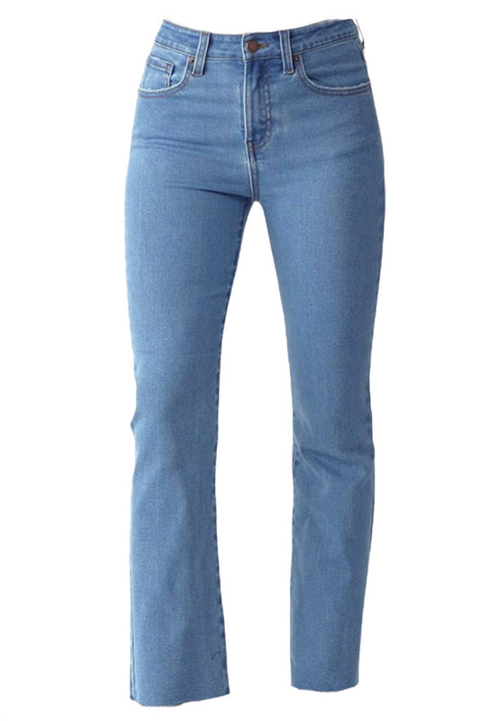 Risen - High-rise Clean Wash Straight Leg Jeans
