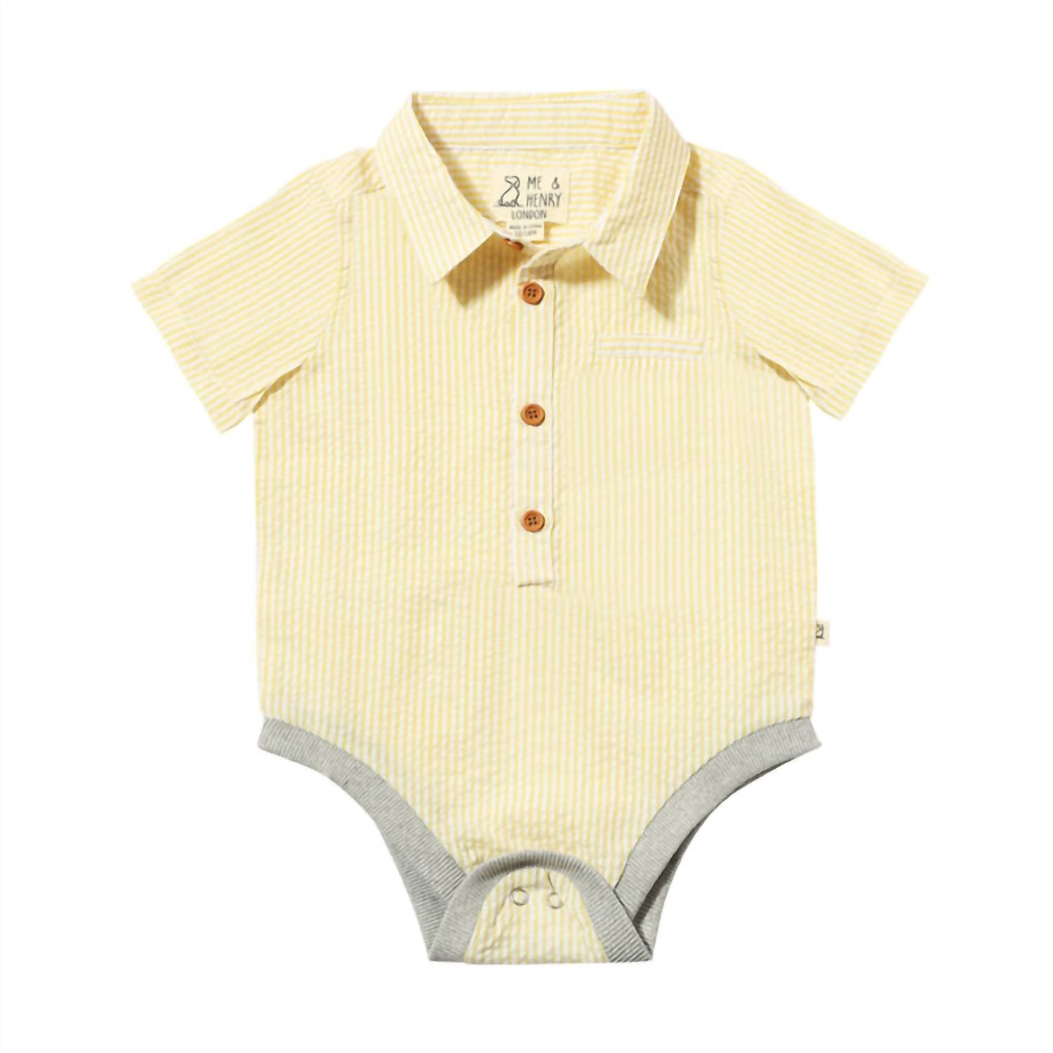 Me & Henry - Boy's Helford Woven Onesie