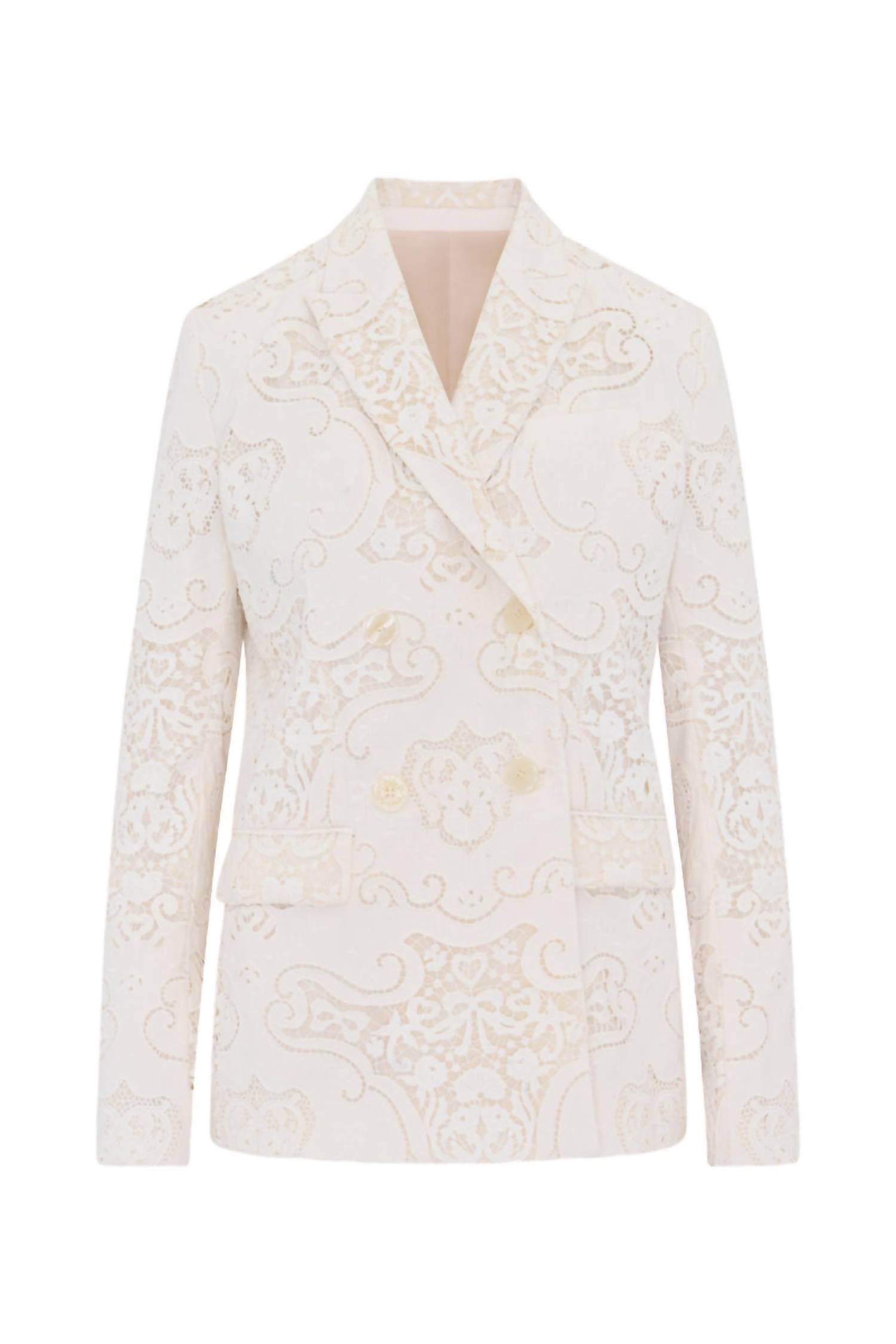 Loveshackfancy - Luara Cotton Doiley Lace Blazer