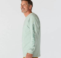 carhartt Loose Fit Heavyweight Long Sleeve Logo Tee in seabrook - men's long sleeve top - alternate view