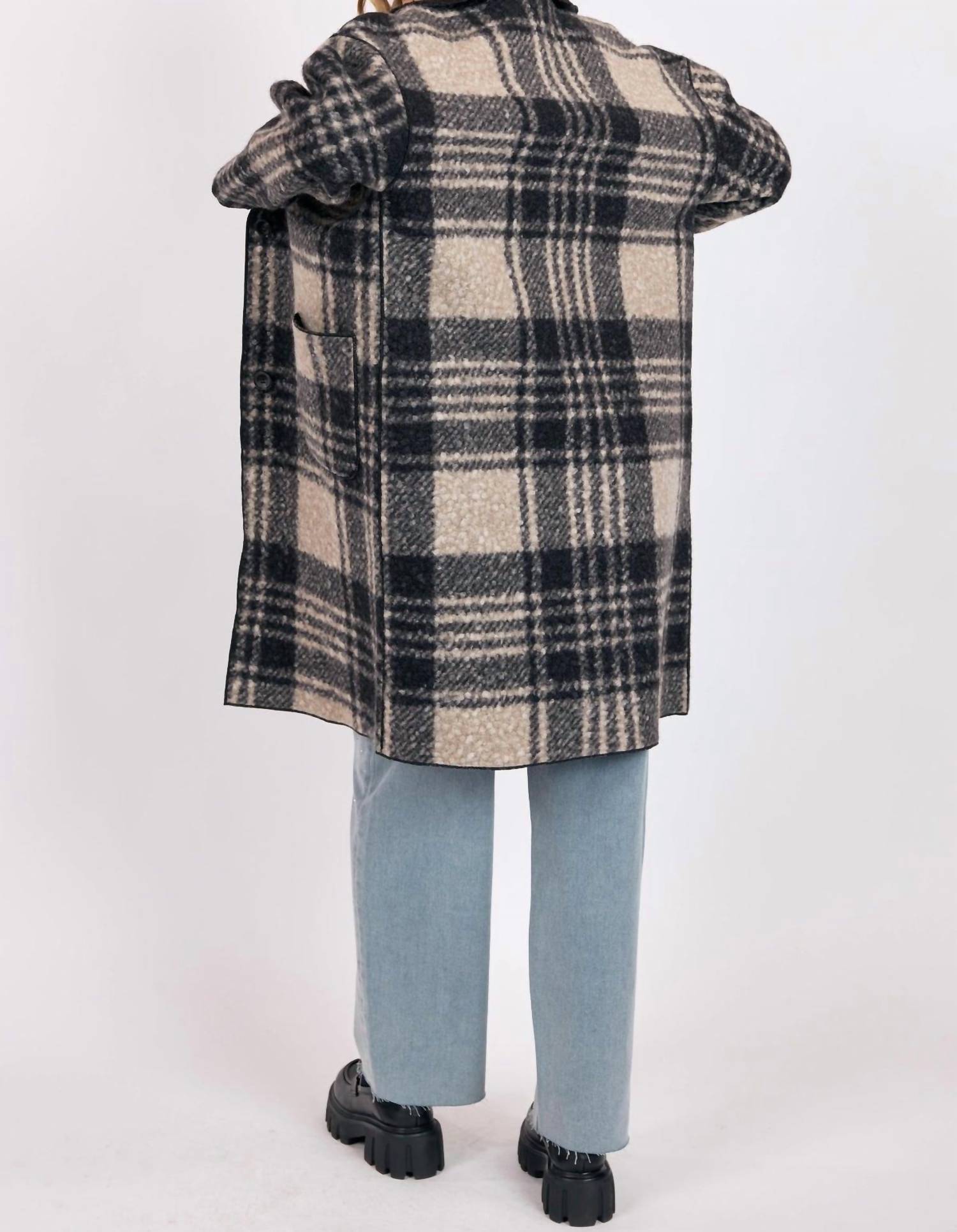 Sage The Label - Sabrina Double Faced Plaid Coat