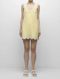 Simkhai - Edena Embroidered Linen Mini Dress