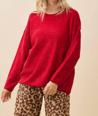 Geegee X Lovelo - Ruby Glow Sweater