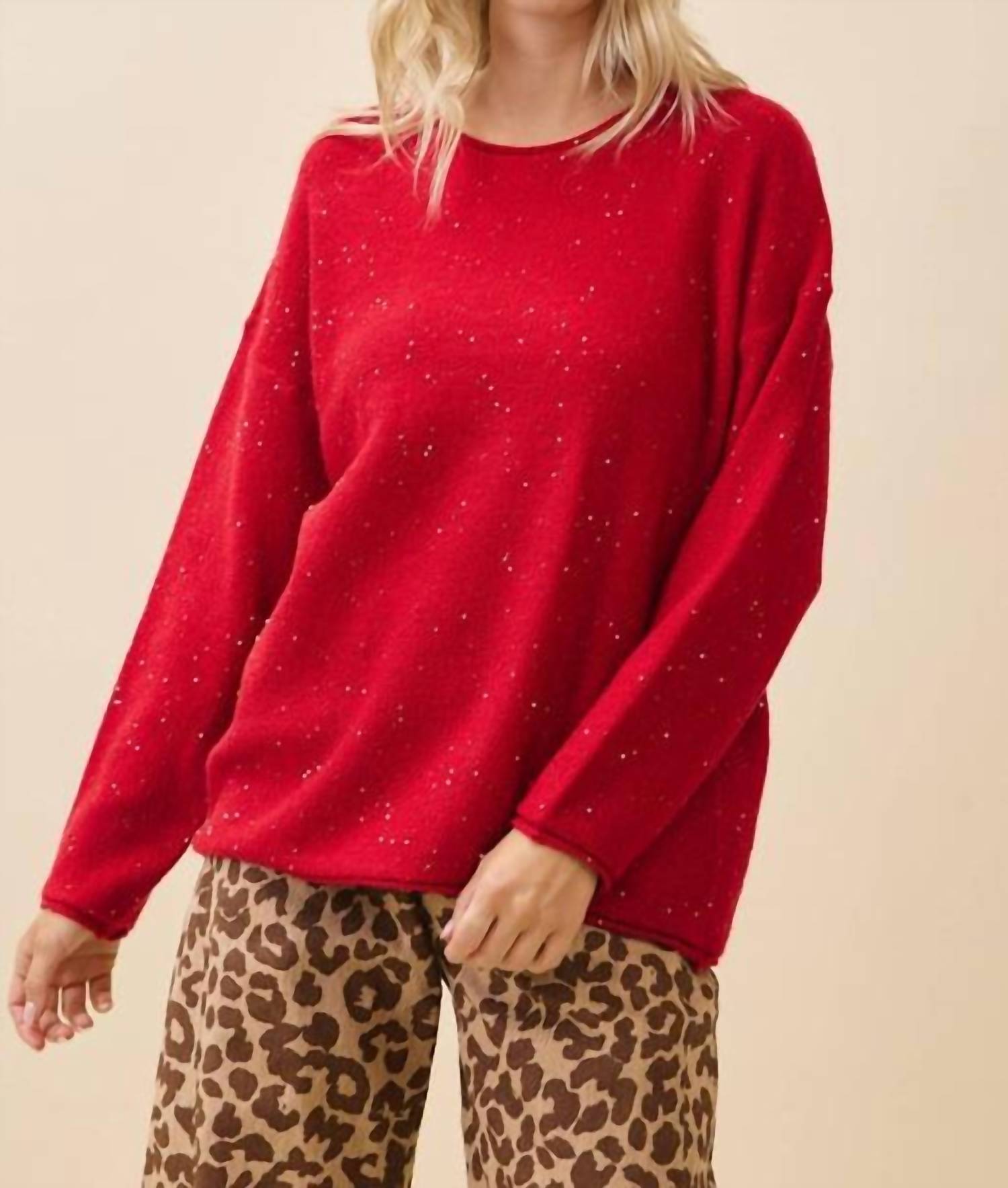 Geegee X Lovelo - Ruby Glow Sweater