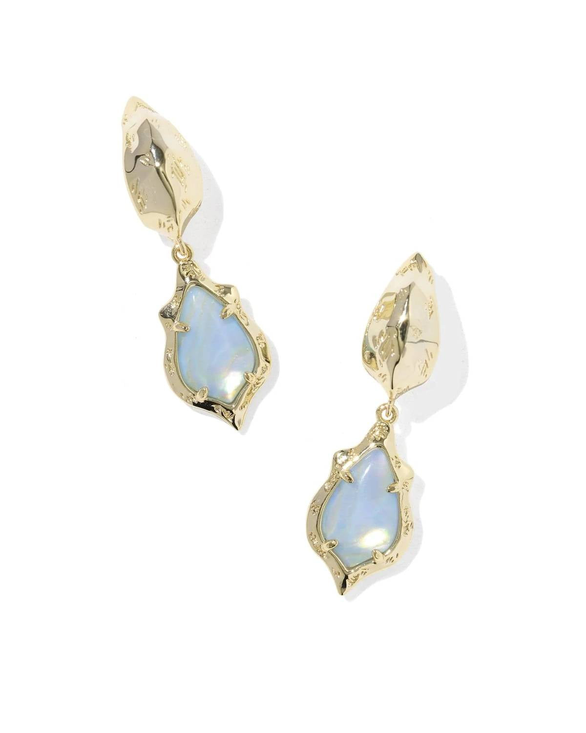 Kendra Scott - Women's Adriana Scallop Frame Huggie Earrings