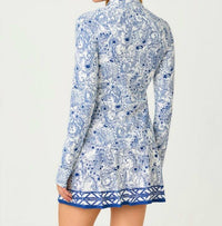 Lilly Pulitzer BARBADOS UPF 50+ ZIP-UP JACKET in starlight navy - women's jacket - alternate view