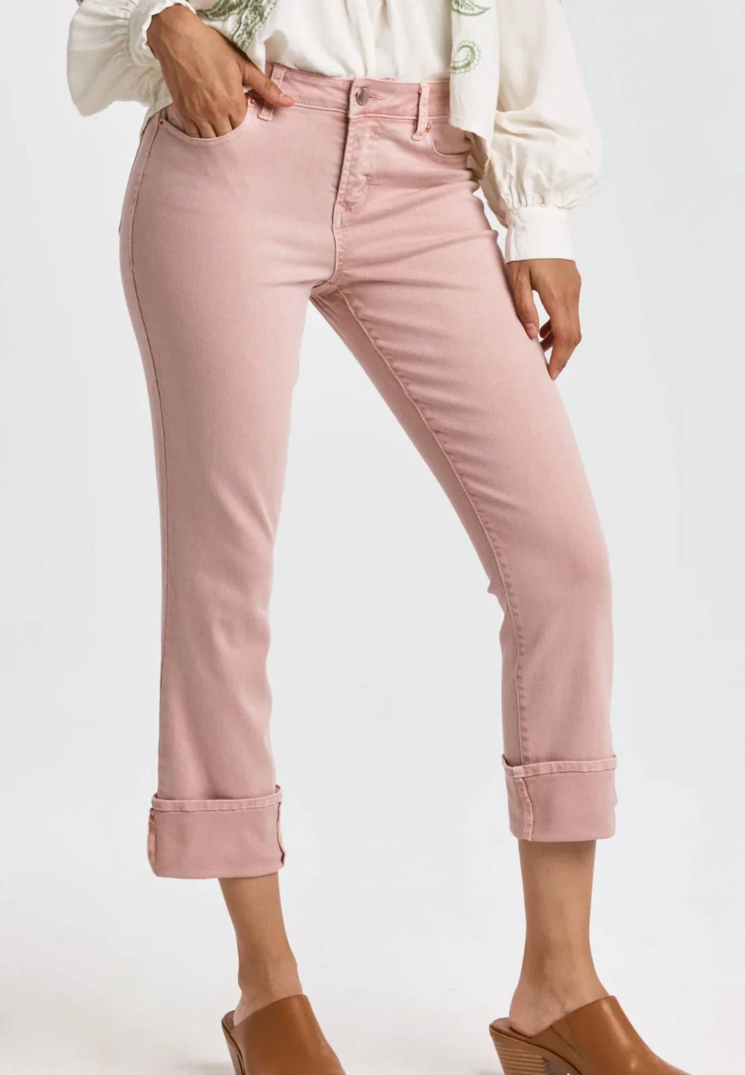 Dear John Denim - Blaire Cuffed Straight Jeans