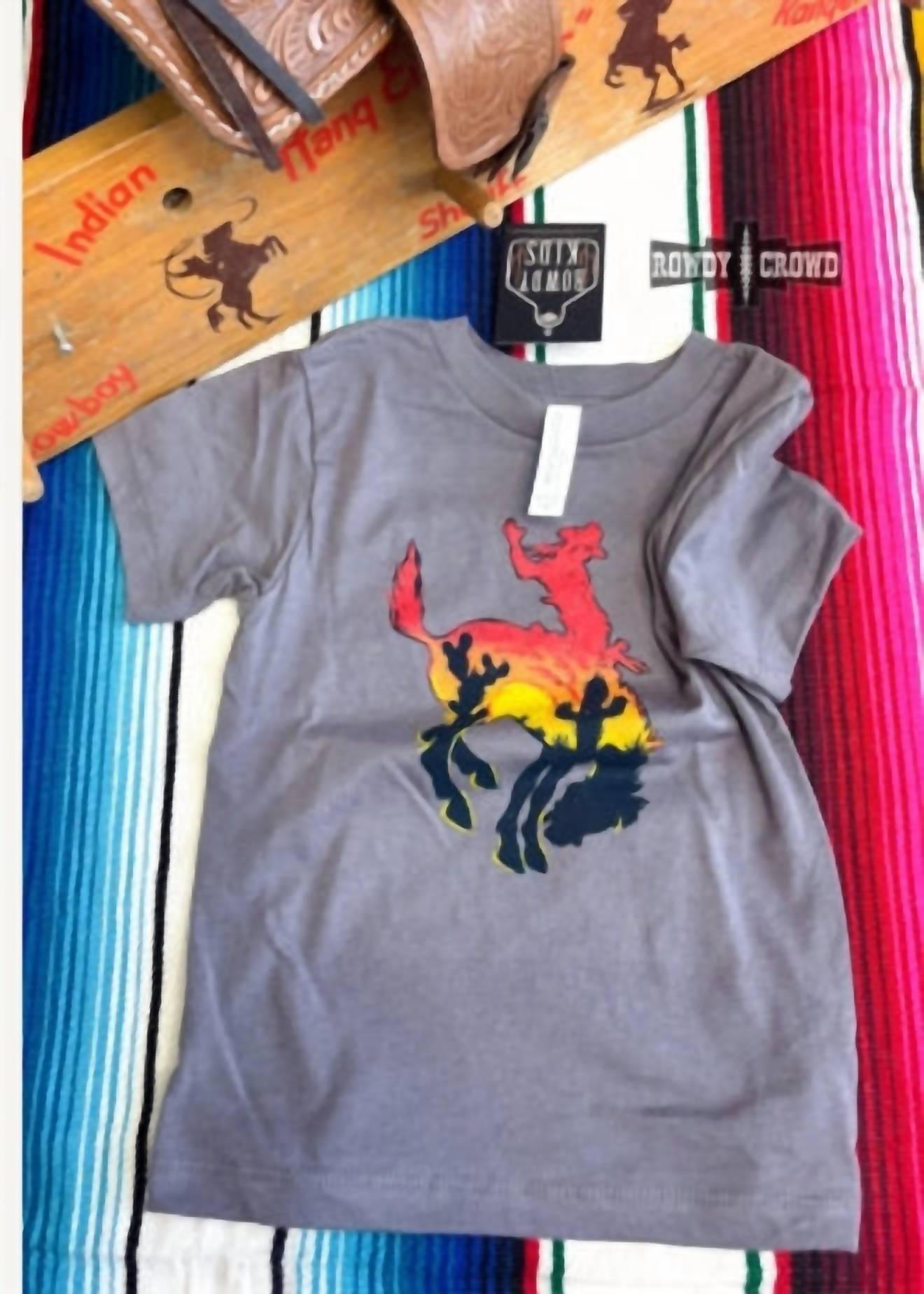 Rowdy Crowd - Kids Sunset Bronc Tee
