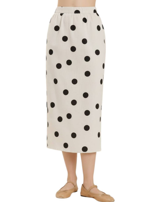 Aureum - Polka Dot Midi Skirt