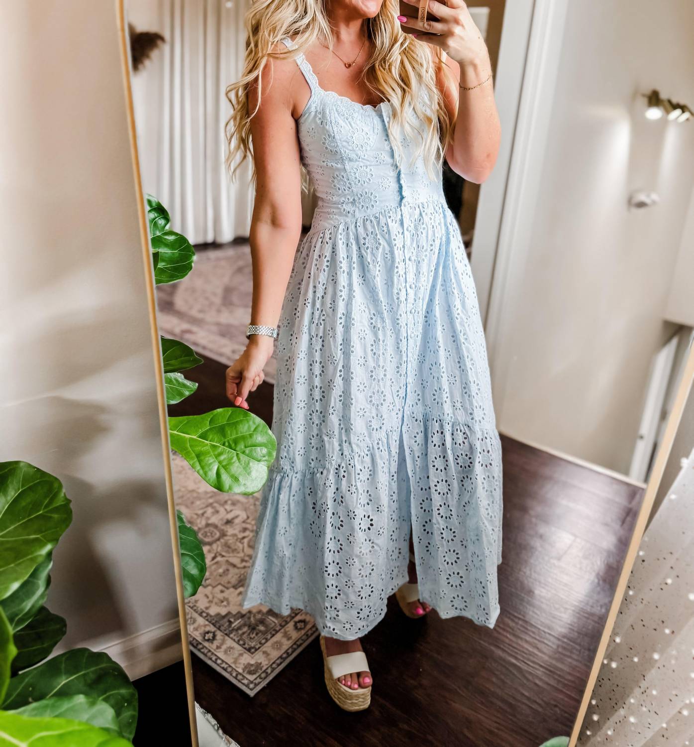 In-Loom - Sweet Breeze Eyelet Maxi Dress