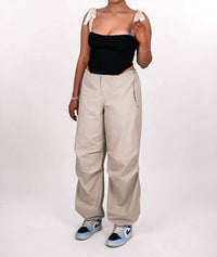 Cotton Candy La - Drawstring Cord Parachute Pant