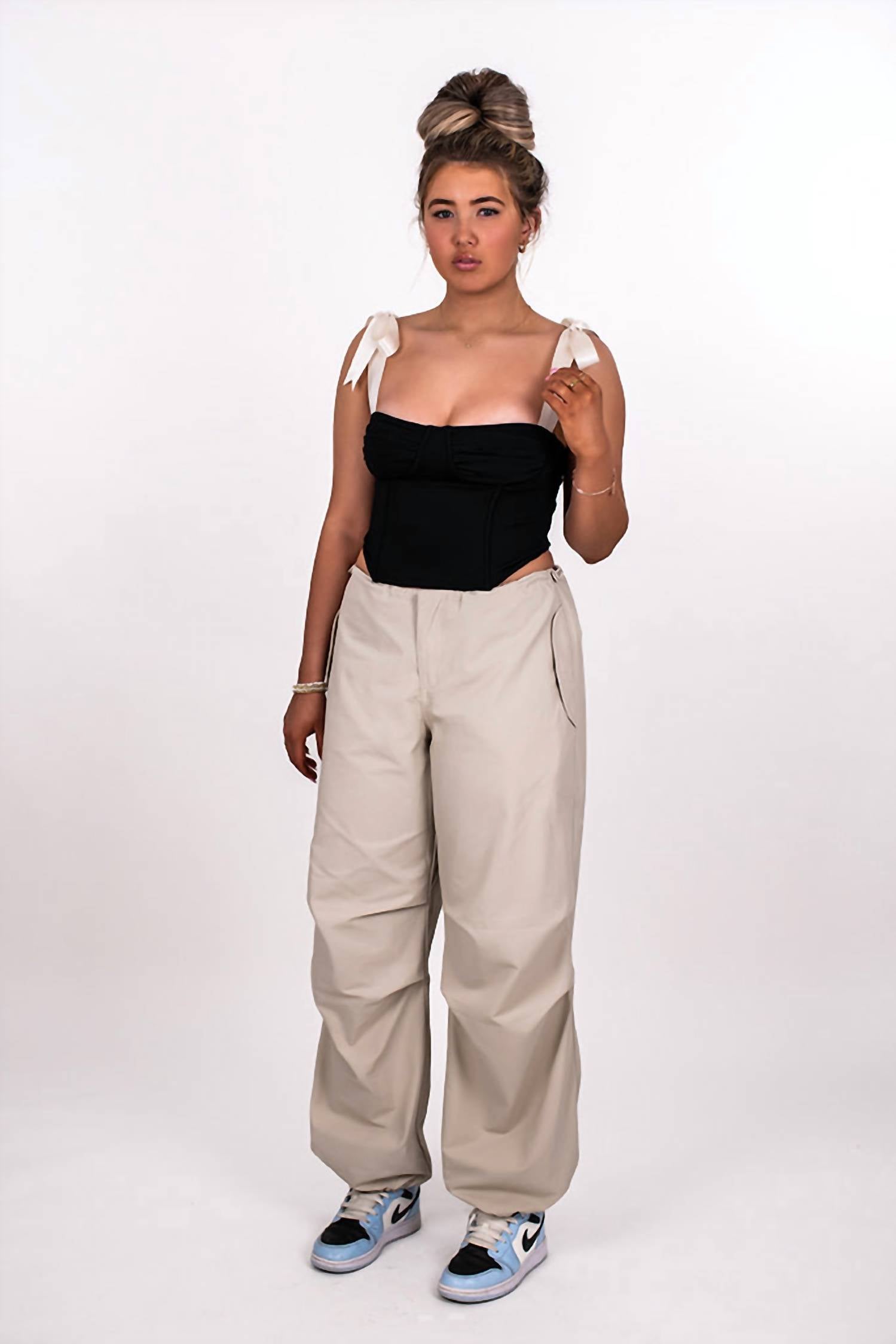 Cotton Candy La - Drawstring Cord Parachute Pant