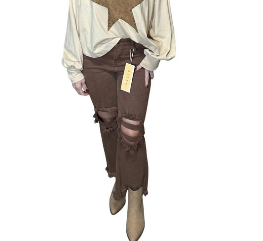 Risen - Seasons High Rise Pull On Flare Jeans