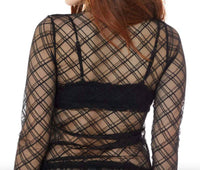 Find Me Now - Clara Mesh Mock Neck Top