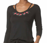 Flora Nikrooz - Women's Eleanor Cut-out-neckline Knit Top