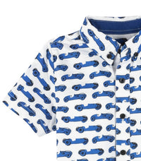 Andy & Evan - Kids Race Car Button-down Shirt