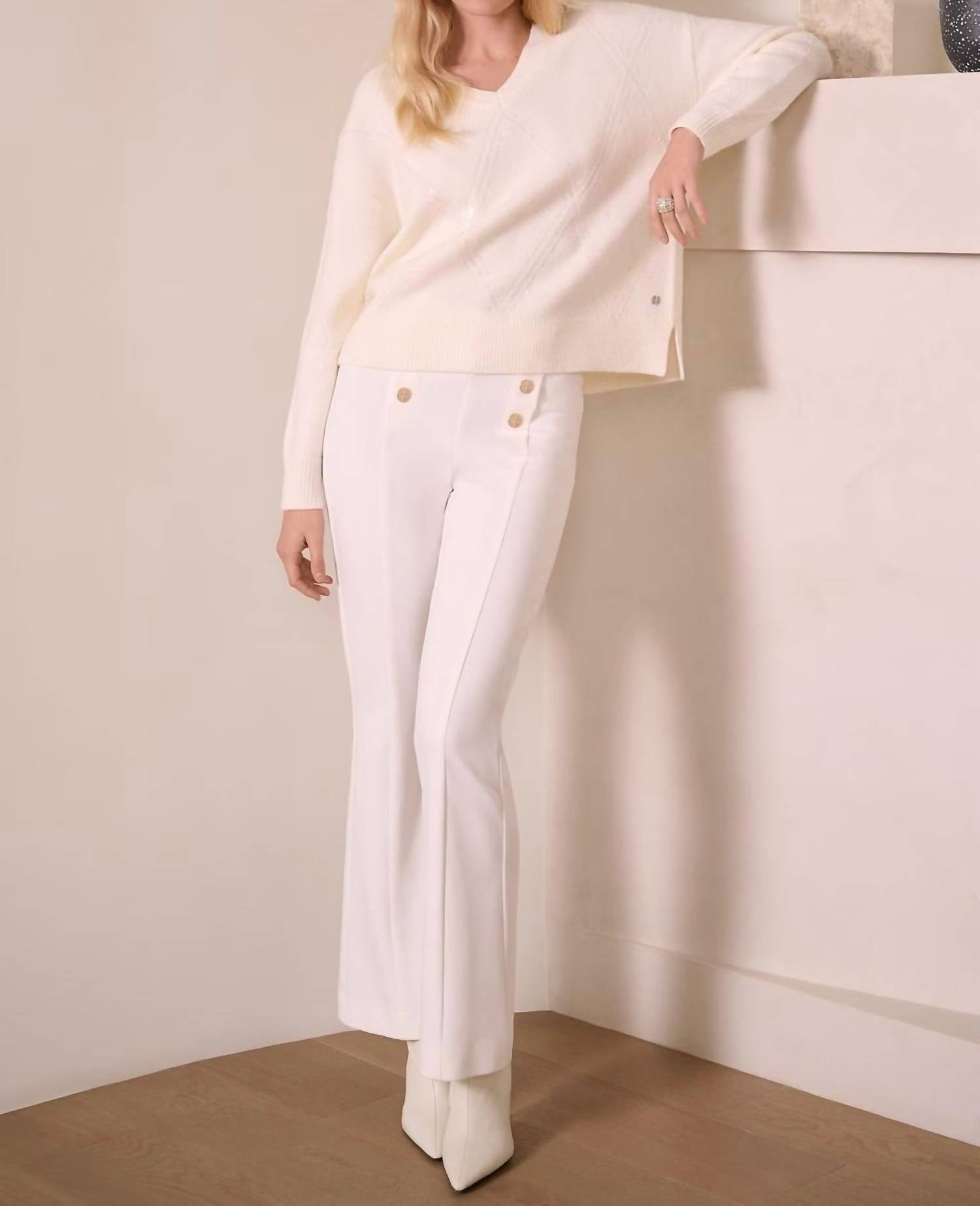Joseph Ribkoff - Heavy Knit Flared Pull-on Pants