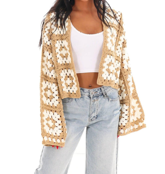 Dreamers - Petal Patch Crochet Cardigan