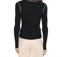 Sanctuary - Sporty Rib Zip Up Top