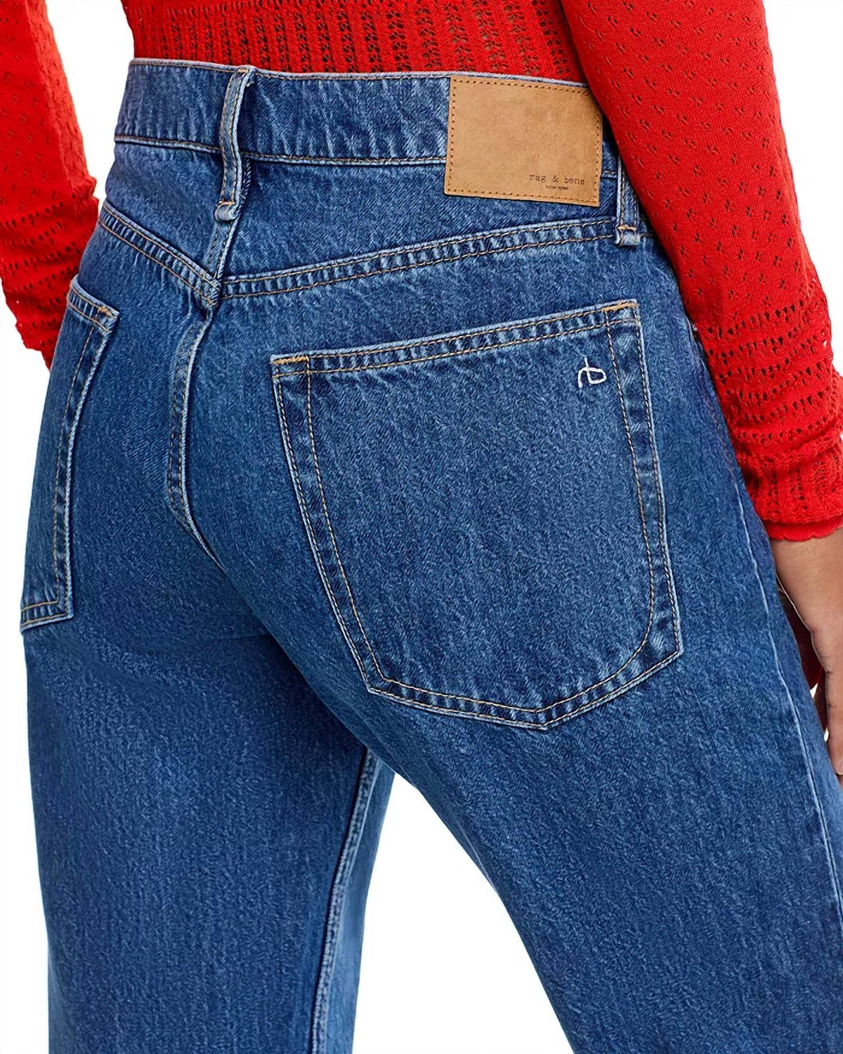 Rag & Bone - Harlow Low Rise Full Straight Jeans